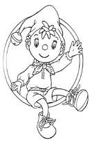 coloriage oui oui dans un cerceau